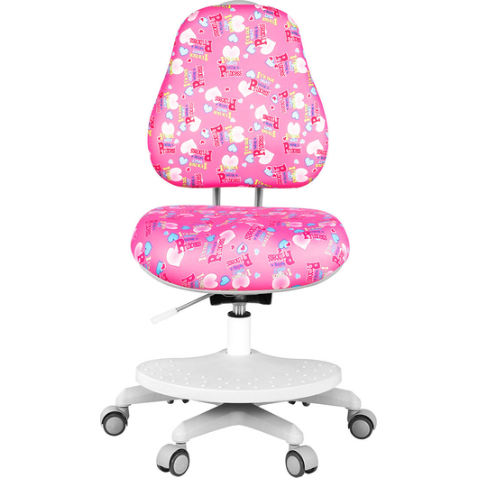 Детское кресло QP-PARTU 210578 Anatomica Ragenta розовый с цветными сердечками, изображение 2