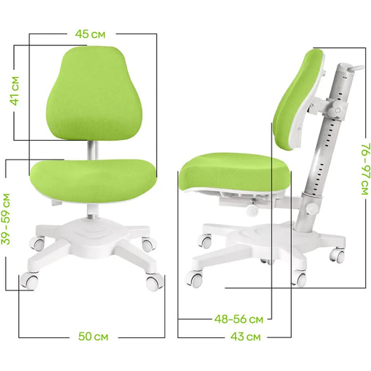 Комплект QP-PARTU 214539 Anatomica Premium Granda Plus парта + кресло + тумба + надстройка + органайзер клен/зеленый с зеленым креслом Armata, изображение 14