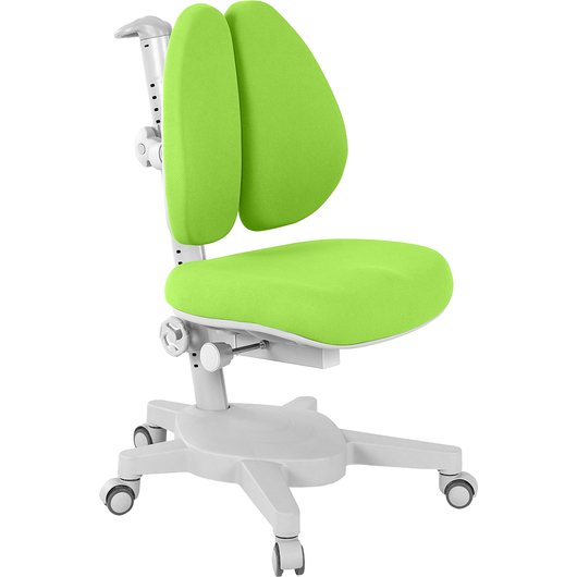Комплект QP-PARTU 214527 Anatomica Premium Granda Plus парта + кресло + тумба + надстройка + органайзер белый/серый с зеленым креслом Armata Duos, изображение 16
