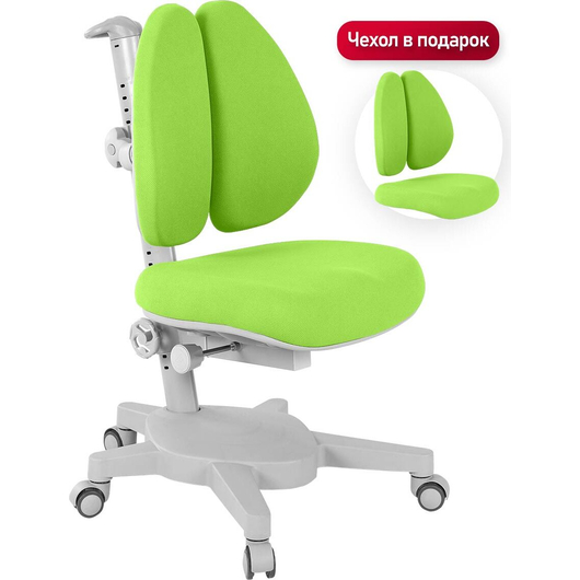 Комплект QP-PARTU 214549 Anatomica Premium Granda Plus парта + кресло + тумба + надстройка + органайзер клен/зеленый с зеленым креслом Armata Duos, изображение 2