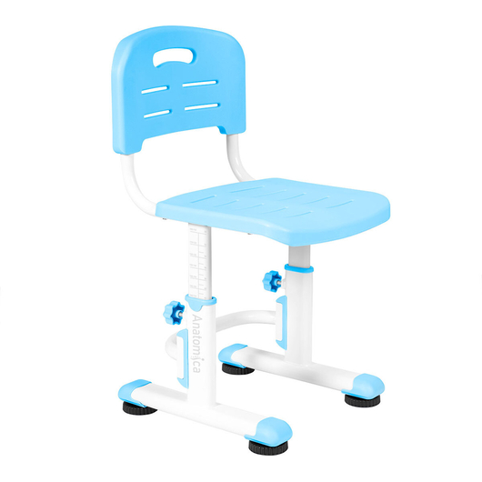 Комплект QP-PARTU 210469 Anatomica Legare парта + стул + надстройка + выдвижной ящик белый/голубой, изображение 10