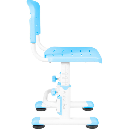 Комплект QP-PARTU 210469 Anatomica Legare парта + стул + надстройка + выдвижной ящик белый/голубой, изображение 11