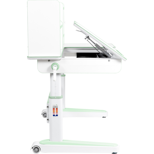 Комплект QP-PARTU 214544 Anatomica Premium Granda Plus парта + кресло + тумба + надстройка + органайзер белый/зеленый с серым креслом Armata Duos, изображение 7