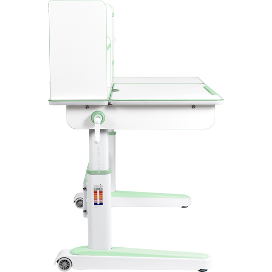 Комплект QP-PARTU 214544 Anatomica Premium Granda Plus парта + кресло + тумба + надстройка + органайзер белый/зеленый с серым креслом Armata Duos, изображение 6