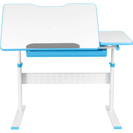 Комплект QP-PARTU 214439 Anatomica Dunga парта + кресло + надстройка + органайзер + подставка для книг белый/голубой с голубым креслом Armata Duos, изображение 6