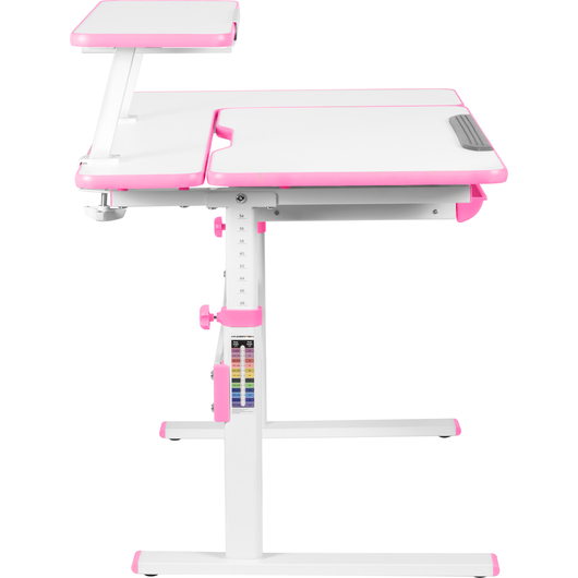 Комплект QP-PARTU 214436 Anatomica Dunga парта + кресло + надстройка + органайзер + подставка для книг белый/розовый с розовым креслом Armata, изображение 2