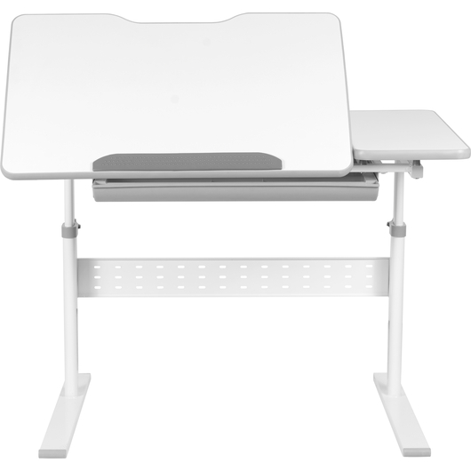 Комплект QP-PARTU 214432 Anatomica Dunga парта + кресло + надстройка + органайзер + подставка для книг белый\серый с серым креслом Armata, изображение 6