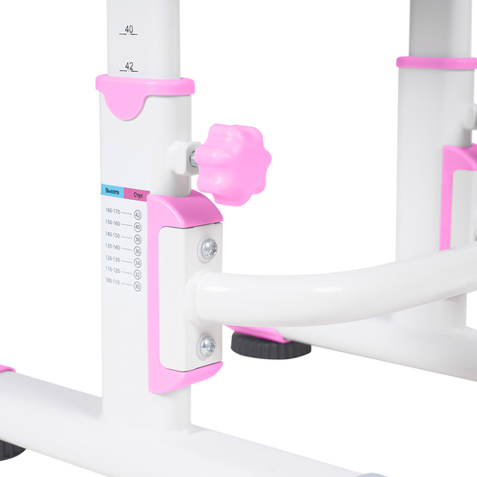 Комплект QP-PARTU 210661 Anatomica Punto парта + стул + выдвижной ящик белый/розовый, изображение 15