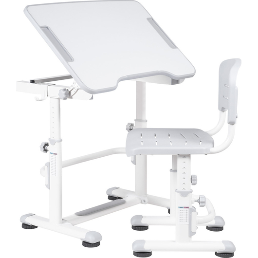 Комплект QP-PARTU 210677 Anatomica Punto Lite парта + стул белый/серый, изображение 6