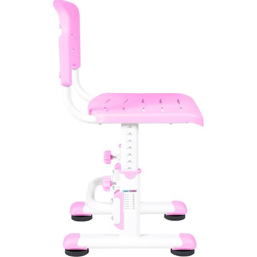 Комплект QP-PARTU 210661 Anatomica Punto парта + стул + выдвижной ящик белый/розовый, изображение 14