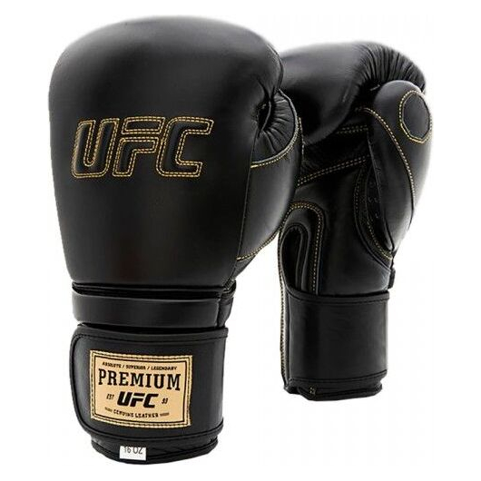 Премиальные тренировочные перчатки UFC на липучке 18 унций
