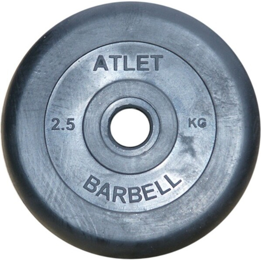 Диск обрезиненный 2.5 кг ATLET 31 мм MB-AtletB31-2.5