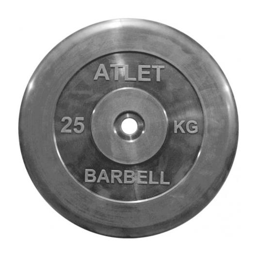 Диск обрезиненный 25 кг ATLET 31 мм MB-AtletB31-25