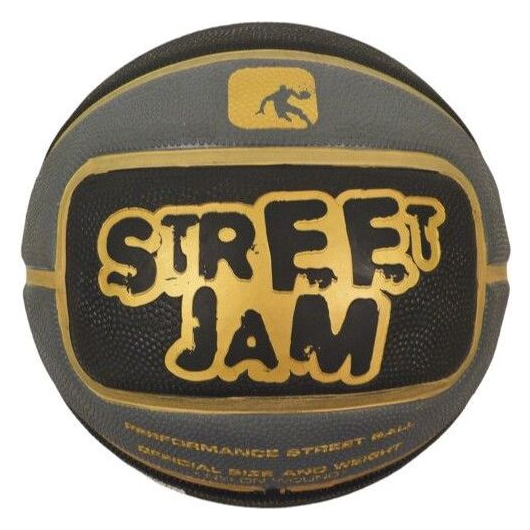 Мяч баскетбольный AND1 STREET JAM (black/grey/gold)