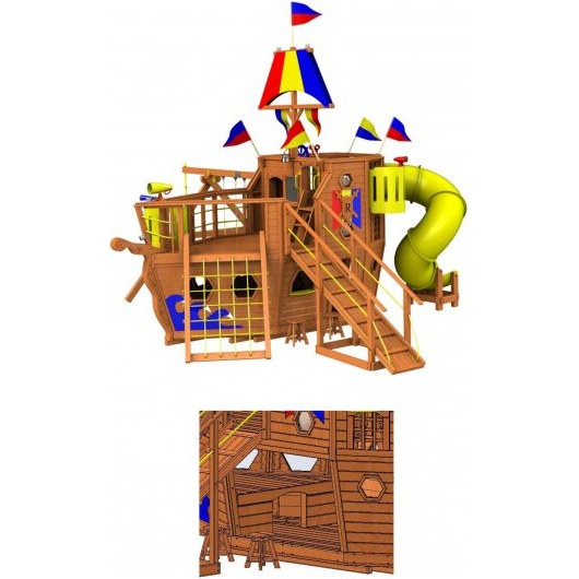 Детская площадка RAINBOW THE SHIP PKG II (КОРАБЛЬ ДИЗАЙН II), изображение 3