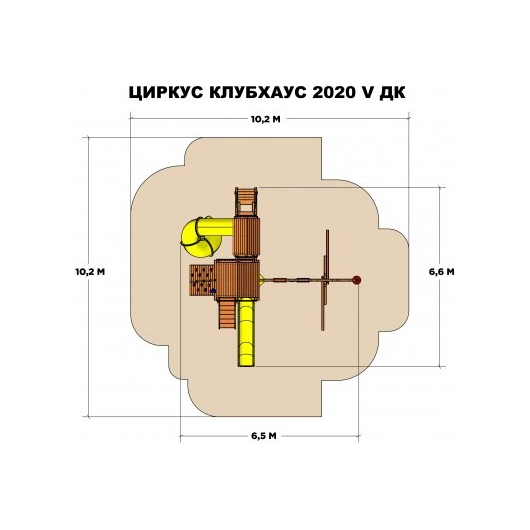 Детская площадка RAINBOW CIRCUS CLUBHOUSE 2020 V WR (ЦИРКУС КЛУБХАУС 2020 V ДК), изображение 5
