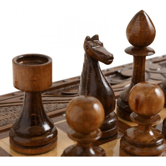 Шахматы резные в ларце с ящиками 50, Haleyan, изображение 5