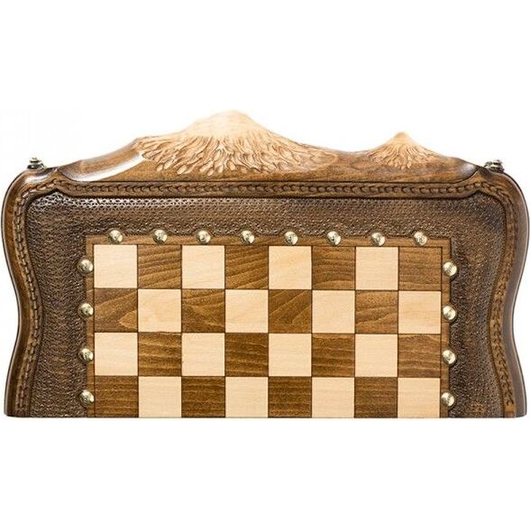Шахматы + Нарды резные "Арарат" с бронзой 40, Ohanyan, изображение 4
