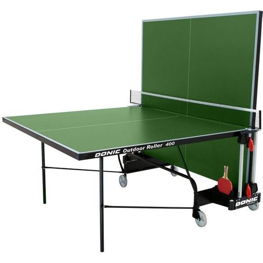 Всепогодный теннисный стол DONIC OUTDOOR ROLLER 400 GREEN, изображение 2