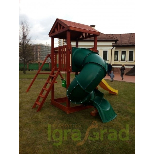 Детская площадка IGRAGRAD ПАНДА ФАНИ с винтовой трубой, изображение 6