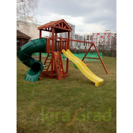 Детская площадка IGRAGRAD ПАНДА ФАНИ с винтовой трубой, изображение 5