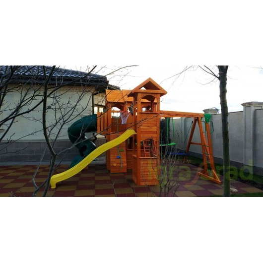 Детская площадка IGRAGRAD КЛУБНЫЙ ДОМИК МАКСИ с трубой, изображение 9