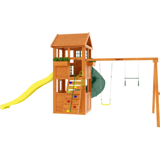 Детская площадка IGRAGRAD КЛУБНЫЙ ДОМИК с трубой, изображение 3
