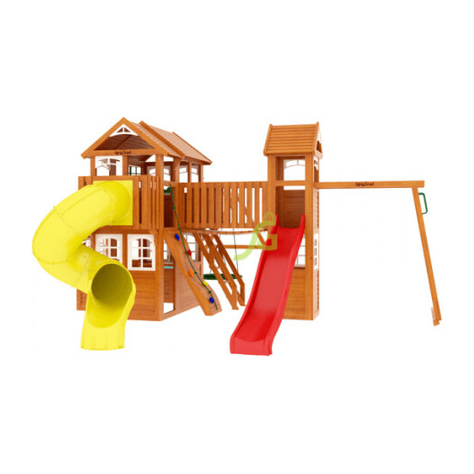 Детская площадка IGRAGRAD КЛУБНЫЙ ДОМИК МАКСИ с трубой LUXE, изображение 3