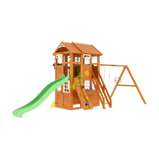 Детская площадка IGRAGRAD КЛУБНЫЙ ДОМИК 2 с трубой и рукоходом LUXE, изображение 8