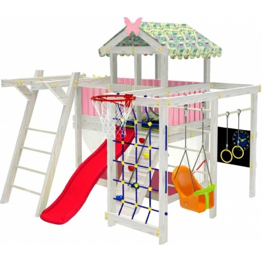 Детский домашний игровой комплекс чердак ДК1Р Розовый, изображение 2