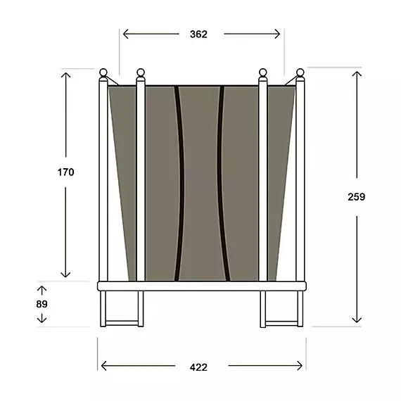 Батут hasttings classic green 14ft (4.26 м) %Future_395 (фото 17)