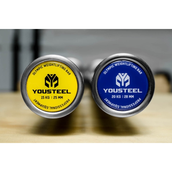 Гриф yousteel олимпийский тяжелоатлетический, 15 кг, женский %Future_395 (фото 10)
