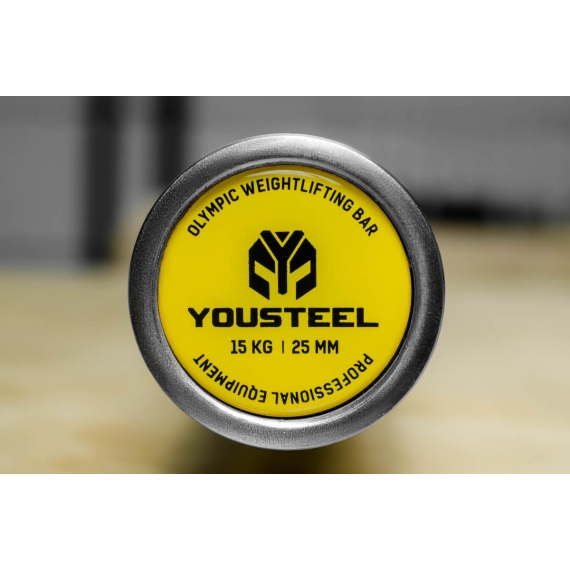 Гриф yousteel олимпийский тяжелоатлетический, 15 кг, женский %Future_395 (фото 2)