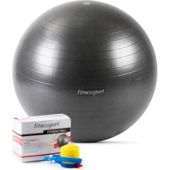 Гимнастический мяч fitnes sport ft-gb-65 черный 65 см %Future_395 (фото 2)