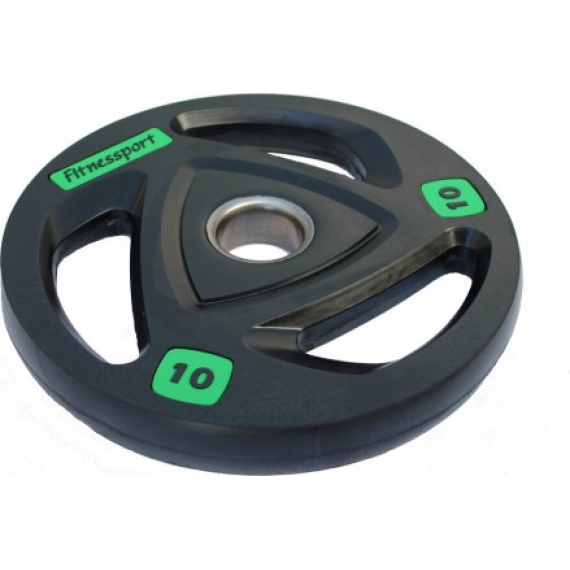 Диск олимпийский обрезиненный fitnes sport черный 10 кг %Future_395 (фото 1)