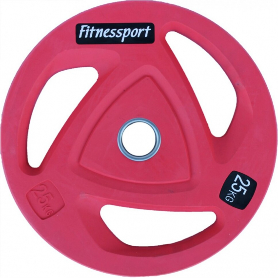 Диск олимпийский обрезиненный fitnes sport цветной 25 кг розовый %Future_395 (фото 1)