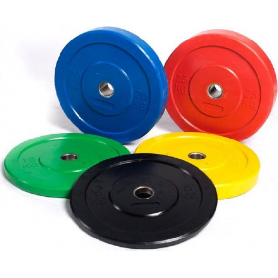Бамперный диск для кроссфита fitnes sport rcp21-5 черный 5 кг %Future_395 (фото 1)