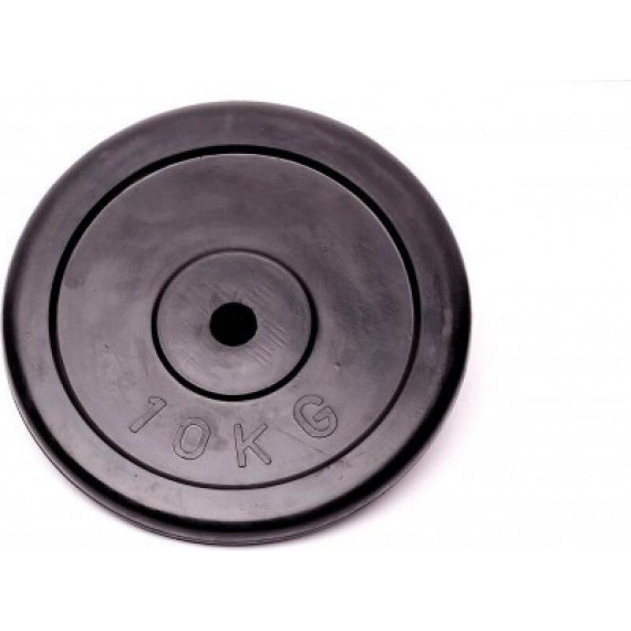 Диск домашний обрезиненный fitnes sport 10 кг черный %Future_395 (фото 1)