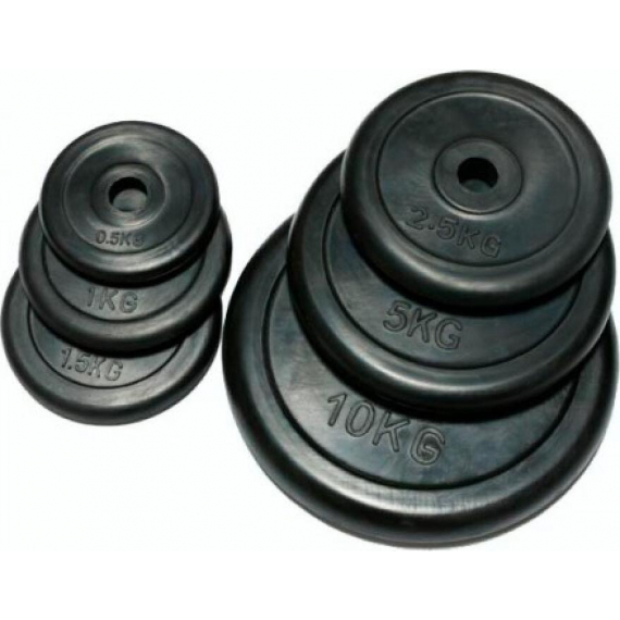 Диск домашний обрезиненный fitnes sport 20 кг черный %Future_395 (фото 1)