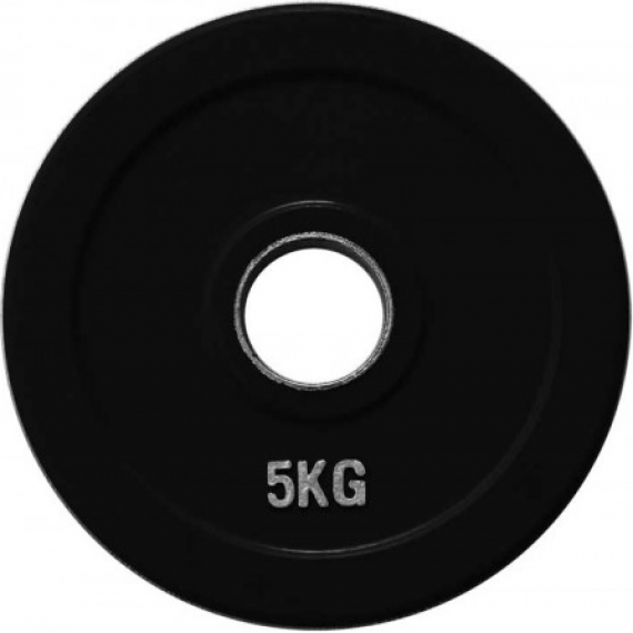 Диск олимпийский обрезиненный черный fitnes sport 5 кг rcp18-5 %Future_395 (фото 1)