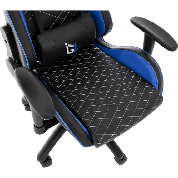 Кресло компьютерное игровое gamelab paladin, blue %Future_395 (фото 10)