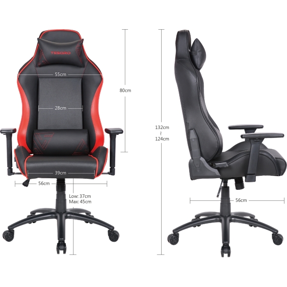 Кресло компьютерное игровое tesoro alphaeon s1 ts-f715 black %Future_395 (фото 8)