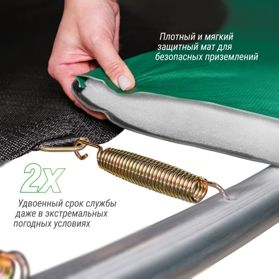 Батут unix line supreme basic 10 ft (green) %Future_395 (фото 7)