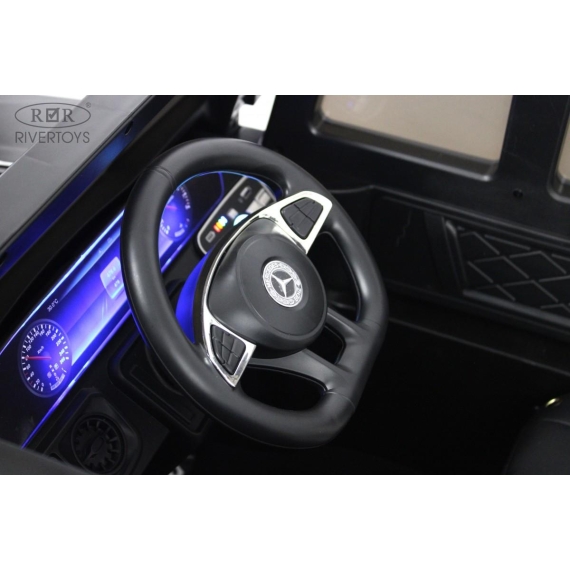 Детский электромобиль rivertoys mercedes-benz g500 black %Future_395 (фото 9)