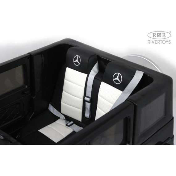 Детский электромобиль rivertoys mercedes-benz g500 black %Future_395 (фото 8)