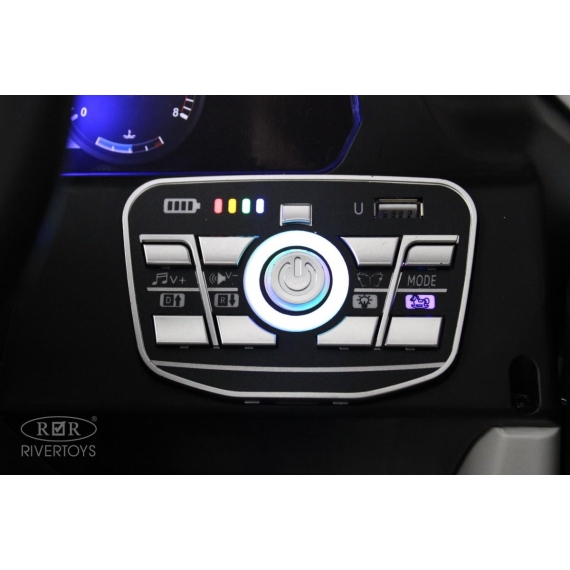 Детский электромобиль rivertoys mercedes-benz g500 white %Future_395 (фото 3)