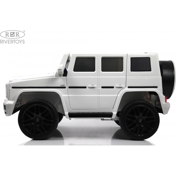 Детский электромобиль rivertoys mercedes-benz g500 white %Future_395 (фото 11)
