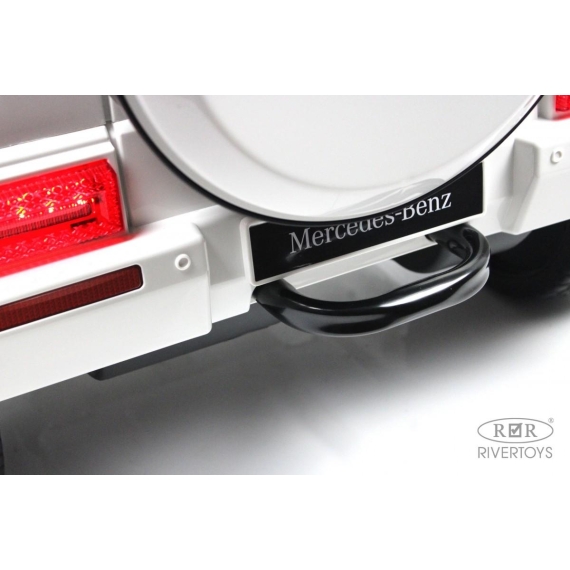 Детский электромобиль rivertoys mercedes-benz g500 white %Future_395 (фото 12)