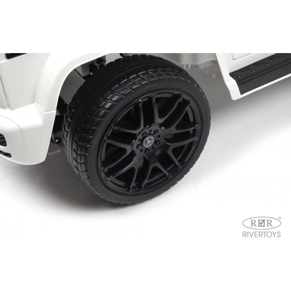 Детский электромобиль rivertoys mercedes-benz g500 white %Future_395 (фото 14)