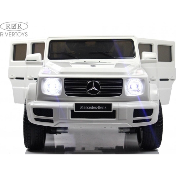 Детский электромобиль rivertoys mercedes-benz g500 white %Future_395 (фото 21)